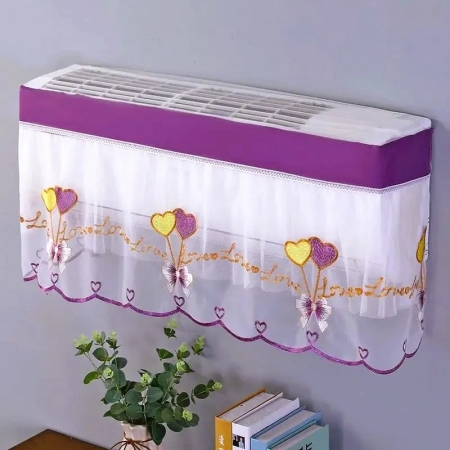 Embroidered Net Split AC Cover -1 Ton
